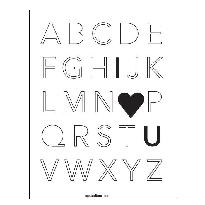 Close up of Everyday Cards - I Heart You (Single) - UPstudio