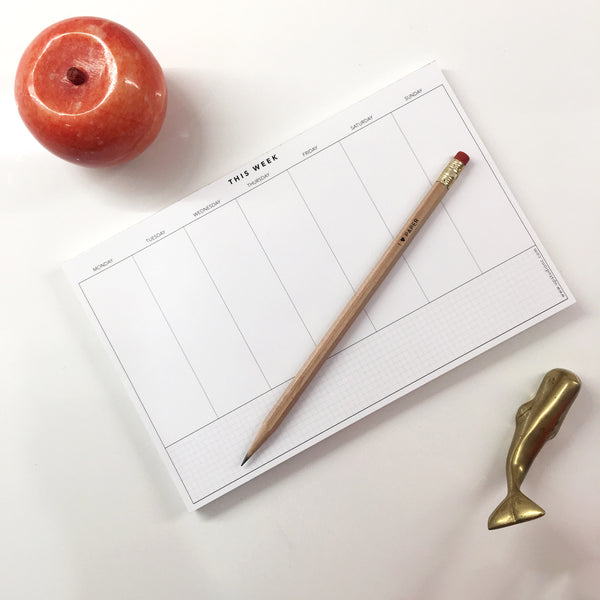 Weekly Planning Notepad UPstudio