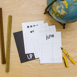 2016 UPstudio Typeface Calendar Designs