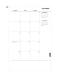 2017 UPstudio Planner Free December Month Layout Download, Page 2