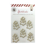 Gold Christmas Tree Paper Clips