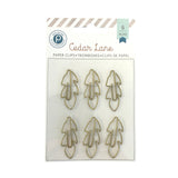 Gold Feather Paper Clips