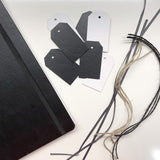 UPstudio Gift Tags - Black Leather