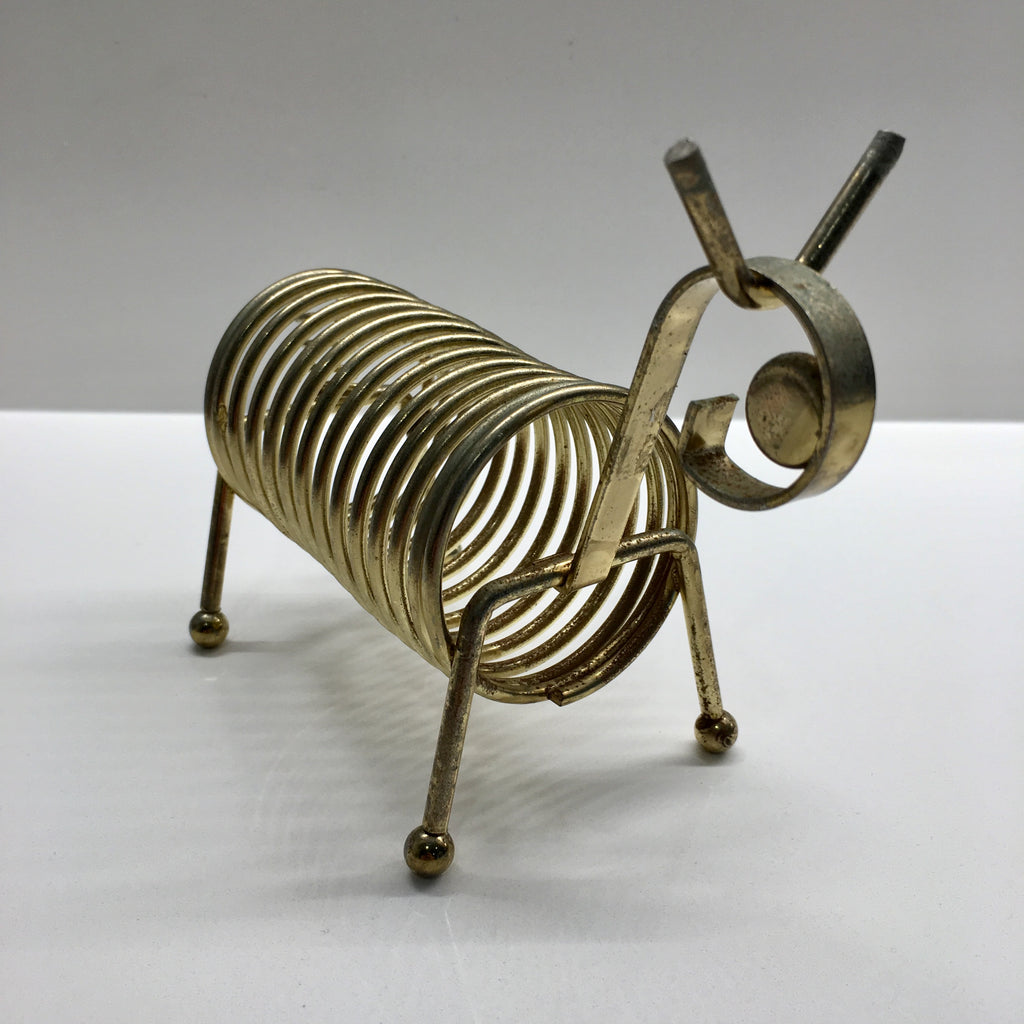 Vintage: Brass Coil Animal